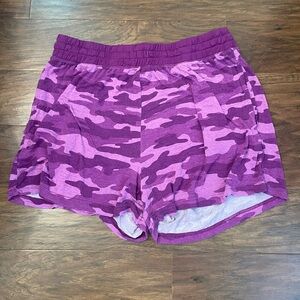 Little Sleepies Purple Camo Sleep Shorts Size M